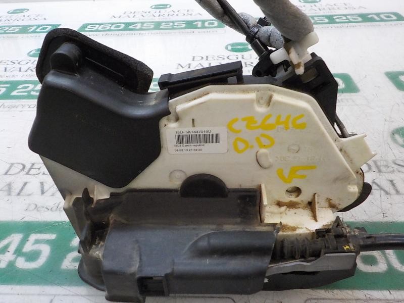 Recambio de cerradura puerta delantera derecha para volkswagen polo (6r1) 1.2 referencia OEM IAM 5K1837016H 5K1837016D 