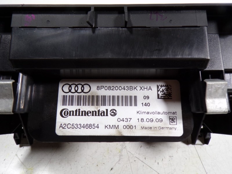 Recambio de mando climatizador para audi a3 (8p) 1.9 tdi referencia OEM IAM 8P0820043BMXHA 8P0820043BK A2C53346854