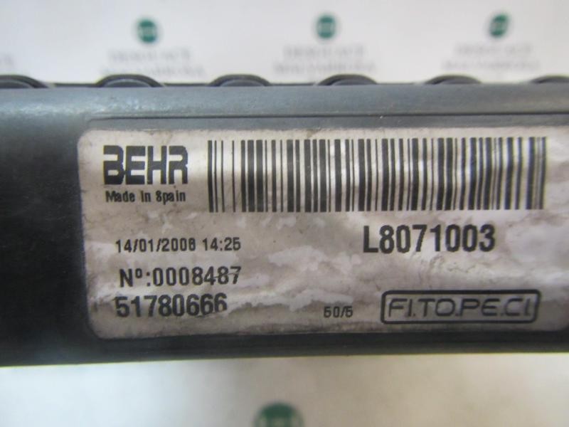 Recambio de radiador agua para peugeot bipper 1.4 hdi referencia OEM IAM   