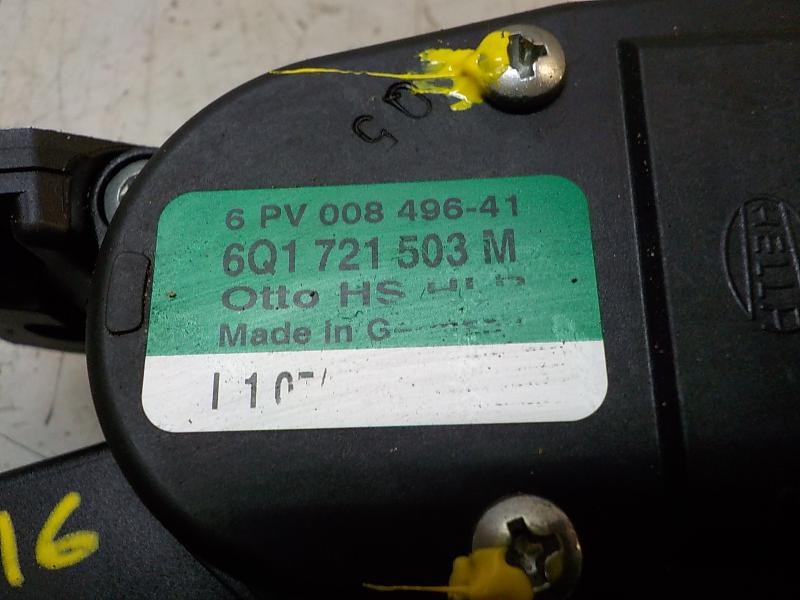 Recambio de potenciometro pedal para volkswagen polo (6r1) 1.2 referencia OEM IAM 6Q1721503M 6Q1721503M 6PV008496