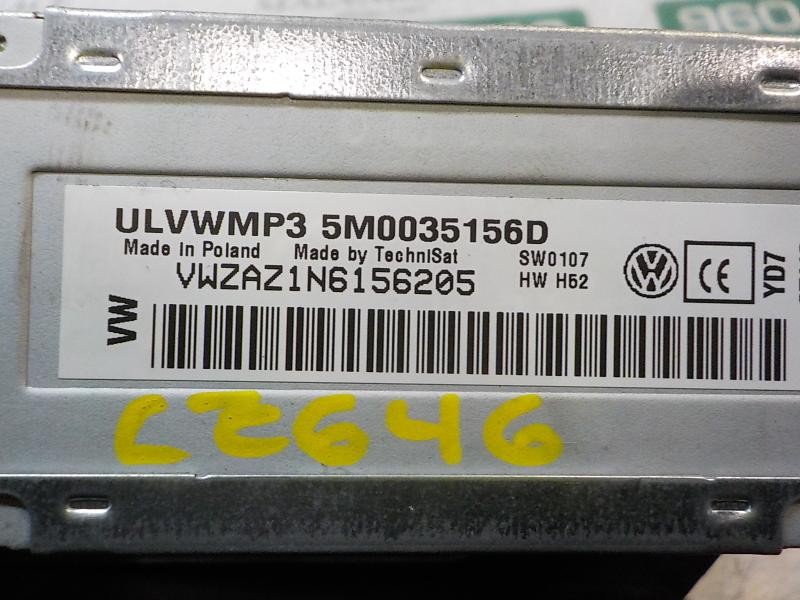 Recambio de sistema audio / radio cd para volkswagen polo (6r1) 1.2 referencia OEM IAM 5M0057187AX 5M0035156D 