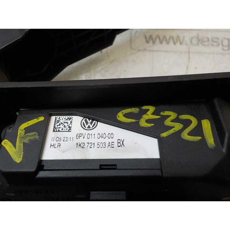 Recambio de potenciometro pedal para audi a3 sportback (8p) 1.6 tdi attraction referencia OEM IAM 1K2721503AJ 1K2721503AE 