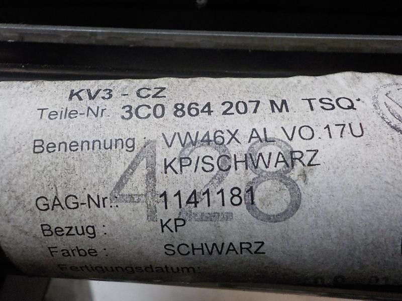 Recambio de apoyabrazos central para volkswagen passat variant (3c5) 2.0 tdi referencia OEM IAM 3C0864211B17U 3C0864207M 