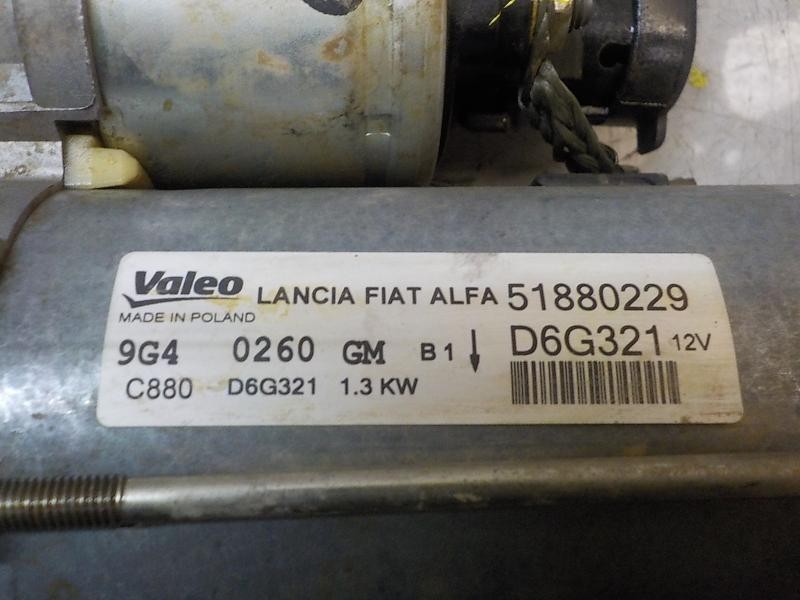 Recambio de motor arranque para fiat fiorino 1.3 16v jtd cat referencia OEM IAM   