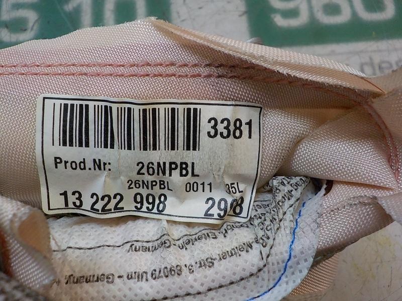 Recambio de airbag cortina delantero izquierdo para opel insignia berlina edition referencia OEM IAM 13222998 13222998 