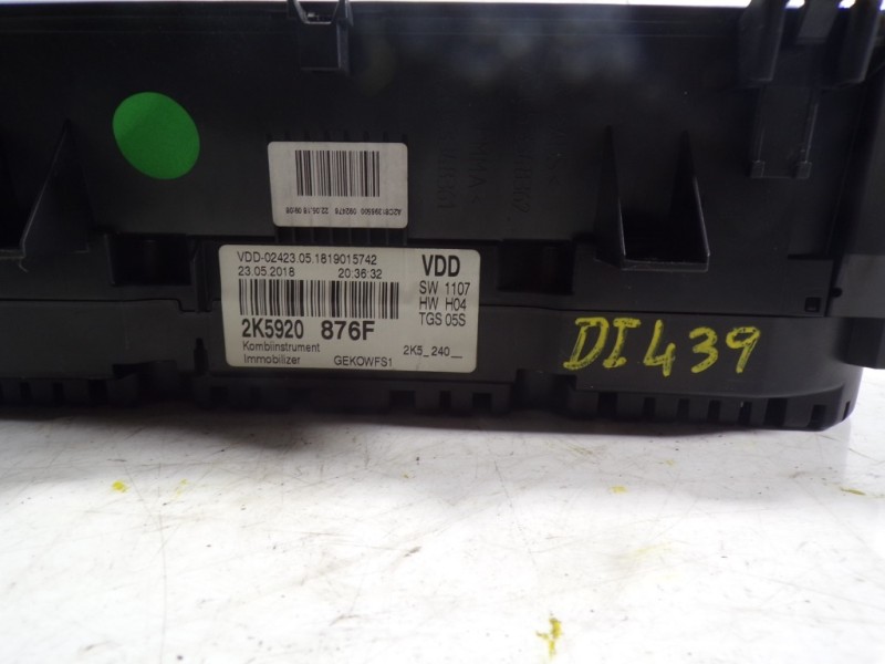 Recambio de cuadro instrumentos para volkswagen caddy furgón/kombi maxi kombi bmt referencia OEM IAM 2K5920876F 2K5920876F 