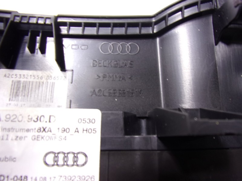 Recambio de cuadro instrumentos para audi a1 (8xk) 1.0 tfsi referencia OEM IAM 8XA920930D 8XA920930D 