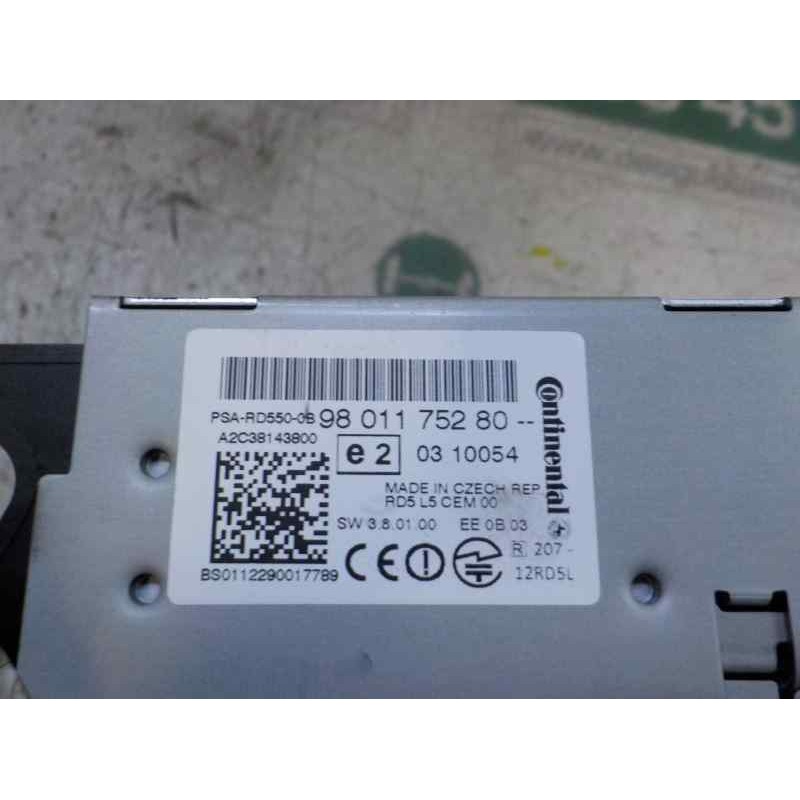 Recambio de sistema audio / radio cd para peugeot 508 2.0 16v hdi fap referencia OEM IAM 660407 9801175280 