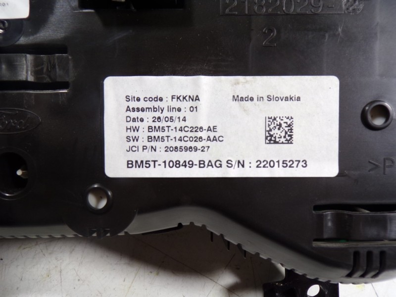 Recambio de cuadro instrumentos para ford c-max 1.0 ecoboost cat referencia OEM IAM 2254315 BM5T10849BAG 