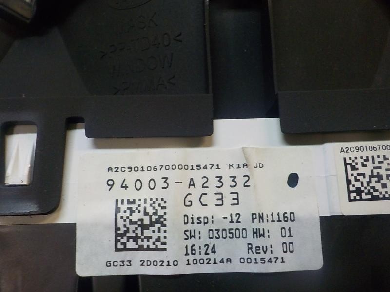 Recambio de cuadro instrumentos para kia cee´d 1.4 crdi cat referencia OEM IAM   