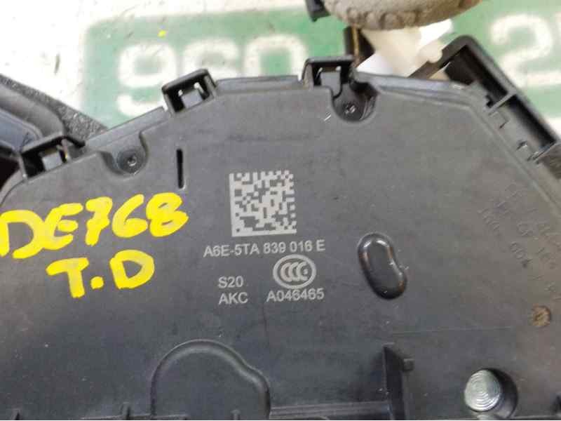 Recambio de cerradura puerta trasera derecha para volkswagen polo 1.0 tsi referencia OEM IAM 5TA839016E 5TA839016E 