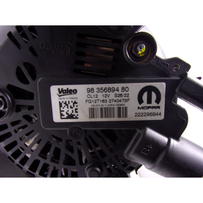 Recambio de alternador para citroën c3 aircross 1.2 12v e-thp referencia OEM IAM 9835689480 9835689480 