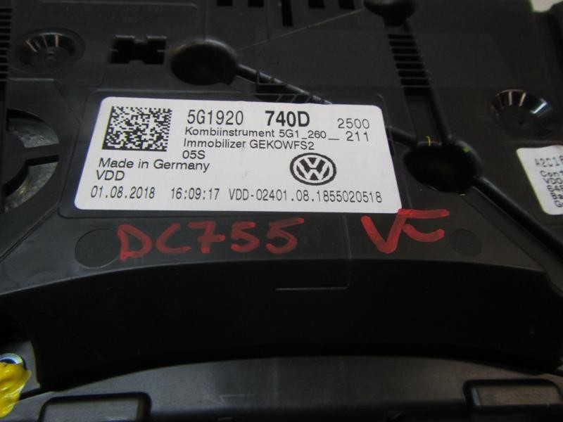 Recambio de cuadro instrumentos para volkswagen golf vii lim. (5g1) bluemotion referencia OEM IAM 5G1920740D 5G1920740D 
