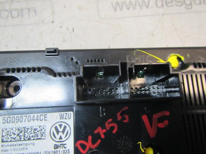 Recambio de mando climatizador para volkswagen golf vii lim. (5g1) bluemotion referencia OEM IAM 5G0907044CEWZU 5G0907044CE 