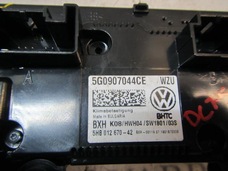 Recambio de mando climatizador para volkswagen golf vii lim. (5g1) bluemotion referencia OEM IAM 5G0907044CEWZU 5G0907044CE 
