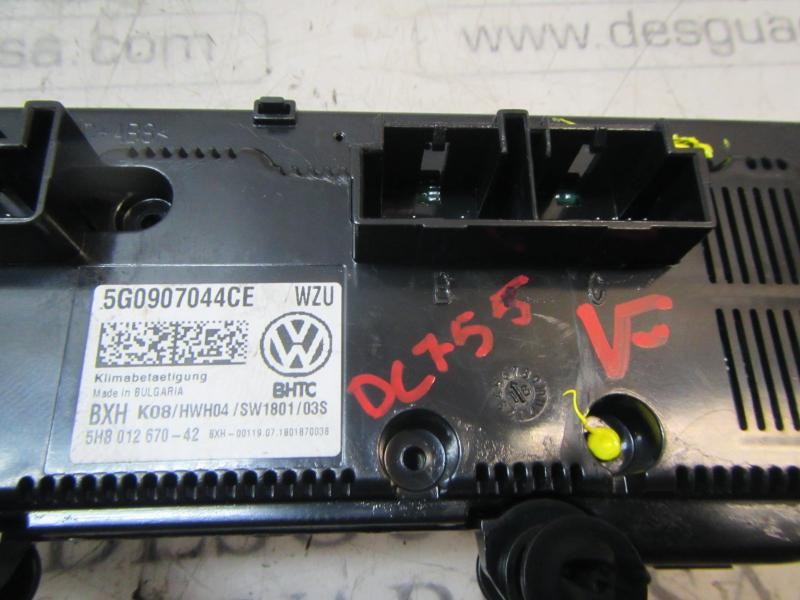 Recambio de mando climatizador para volkswagen golf vii lim. (5g1) bluemotion referencia OEM IAM 5G0907044CEWZU 5G0907044CE 
