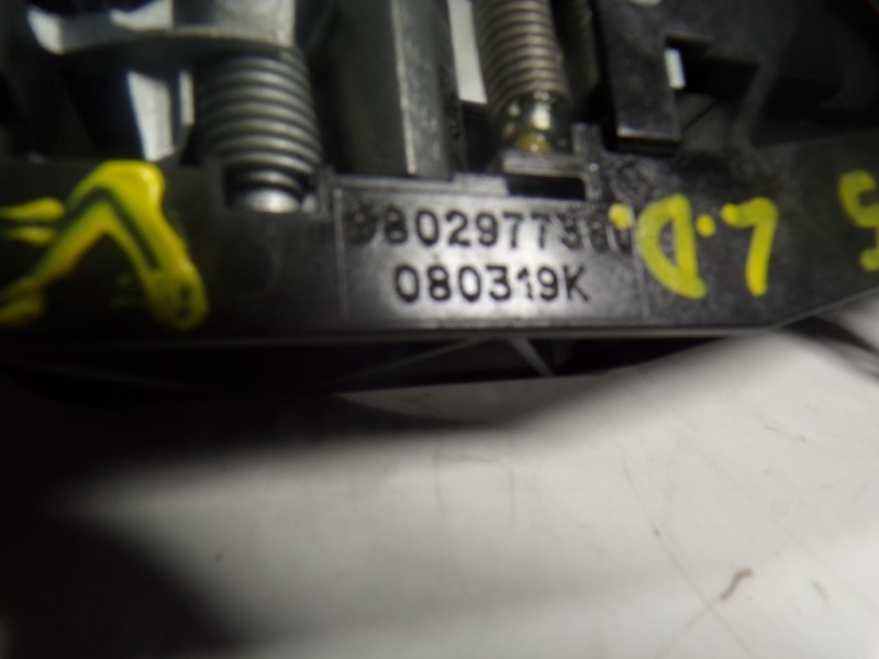 Recambio de maneta exterior lateral derecha para peugeot rifter 1.5 blue-hdi fap referencia OEM IAM 98029783XT  