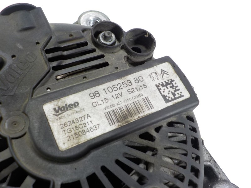 Recambio de alternador para peugeot 208 1.6 blue-hdi fap referencia OEM IAM 9810525380 9810525380 2624327A