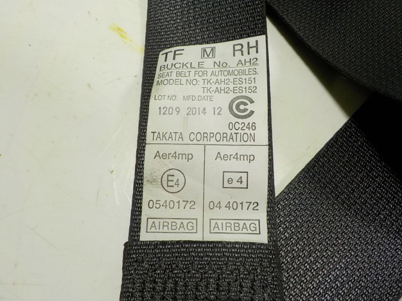 Recambio de cinturon seguridad delantero derecho para subaru xv advance referencia OEM IAM 64622FJ001VI 305257810 