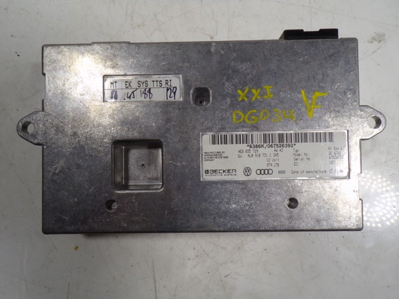 Recambio de modulo electronico para audi q7 (4l) 3.0 v6 24v tdi referencia OEM IAM 4L0910731CX 4E0035729 67526392