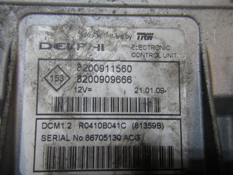 Recambio de centralita motor uce para renault clio iii 1.5 dci diesel fap referencia OEM IAM   