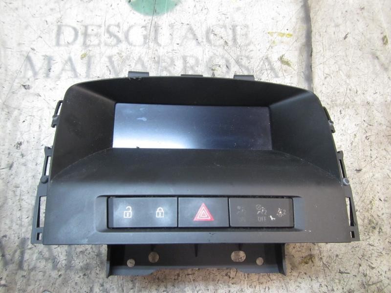 Recambio de pantalla multifuncion para opel astra j lim. cosmo referencia OEM IAM 22858076  