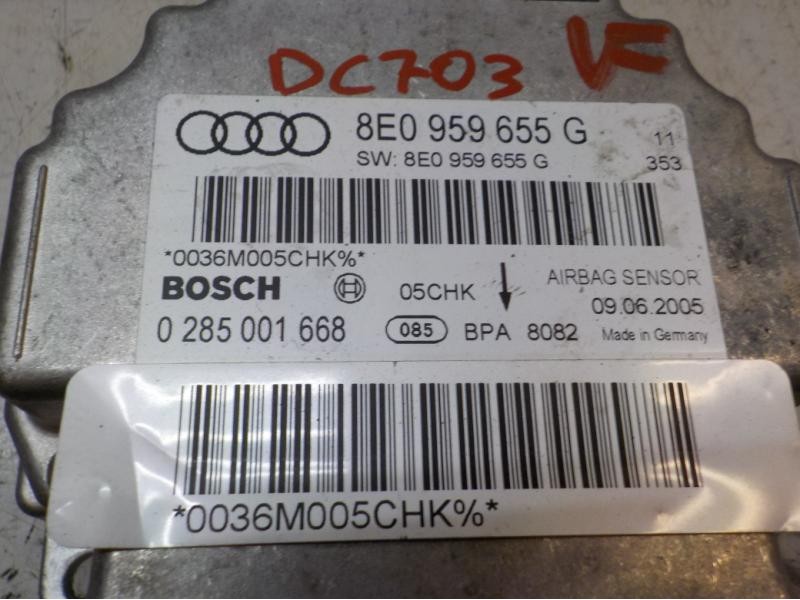 Recambio de centralita airbag para audi a4 berlina (8e) 2.0 tdi referencia OEM IAM 8E0959655G 8E0959655G 0285001668