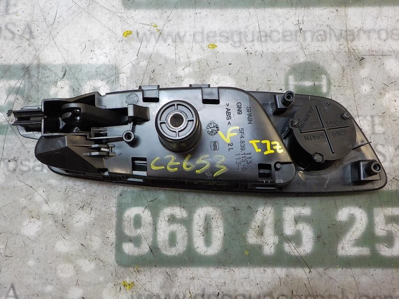 Recambio de maneta interior trasera izquierda para seat leon (5f1) 1.6 tdi referencia OEM IAM 5F4839113041  