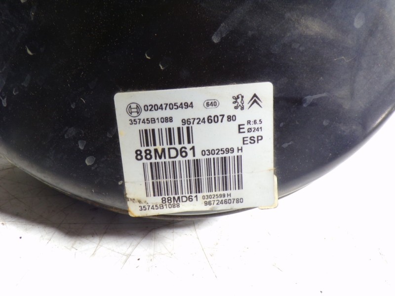 Recambio de servofreno para citroën c3 1.0 vti referencia OEM IAM 4535EK 9672460780 0204705494