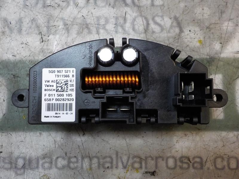 Recambio de resistencia calefaccion para seat leon (5f1) 1.6 tdi referencia OEM IAM 5Q0907521E 5Q0907521E F011500105