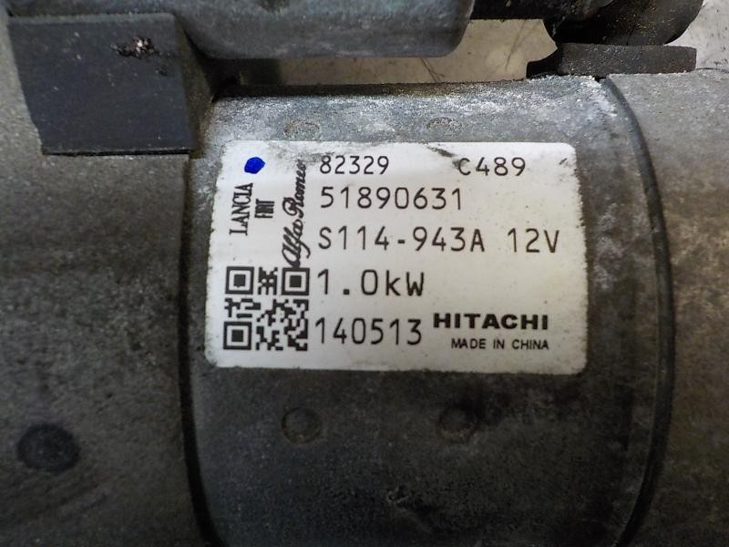 Recambio de motor arranque para fiat punto (199) 1.2 referencia OEM IAM 51890631 51890631 S114943A