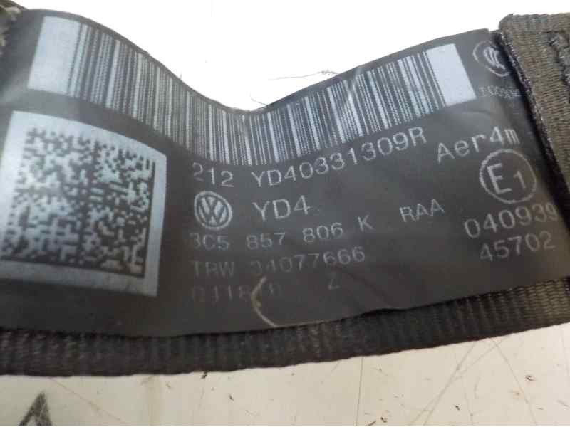 Recambio de cinturon seguridad trasero derecho para volkswagen passat berlina (3c2) advance plus referencia OEM IAM 3C5857806KRA
