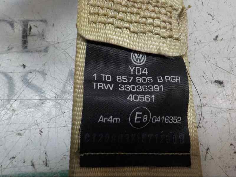 Recambio de cinturon seguridad trasero izquierdo para volkswagen touran (1t1) conceptline referencia OEM IAM 1T0857805BRGR 1T085