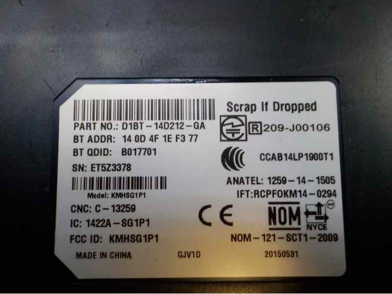 Recambio de modulo electronico para ford fiesta (ccn) 1.0 ecoboost cat referencia OEM IAM   