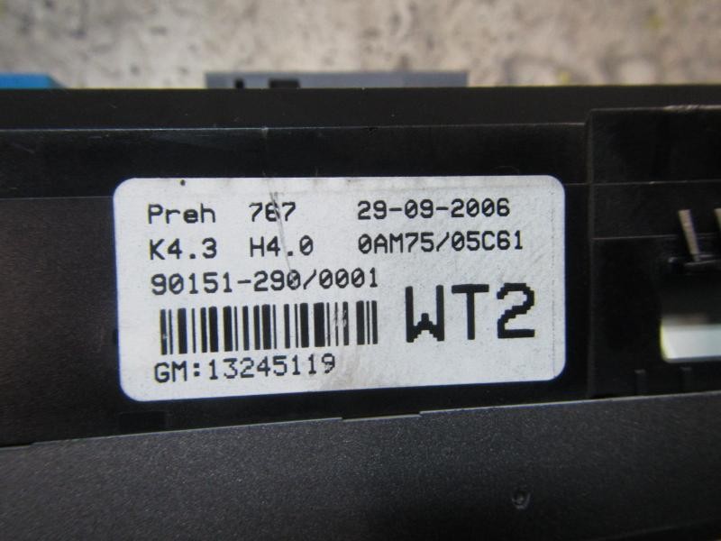 Recambio de mando climatizador para opel zafira b 1.9 cdti referencia OEM IAM   