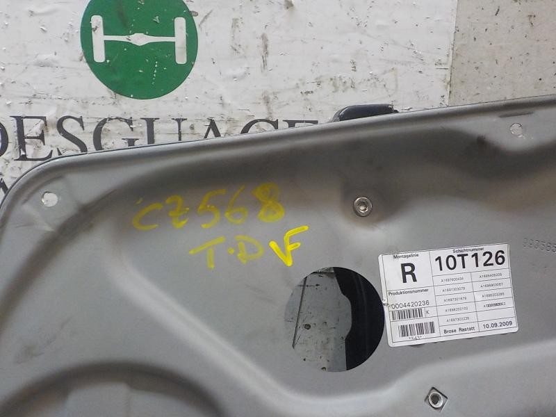 Recambio de elevalunas trasero derecho para mercedes-benz clase b (w245) 2.0 cdi cat referencia OEM IAM A1697303879  