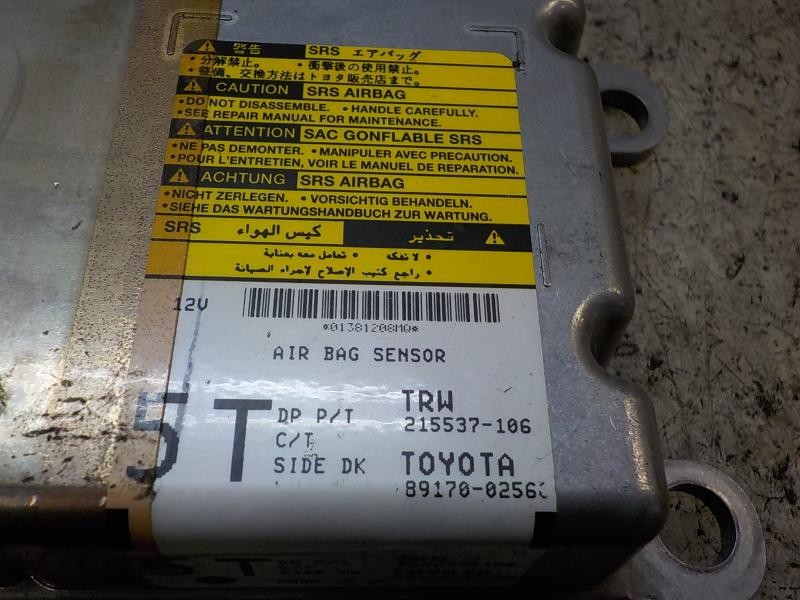 Recambio de centralita airbag para toyota auris 2.0 d-4d cat referencia OEM IAM 8917002560  