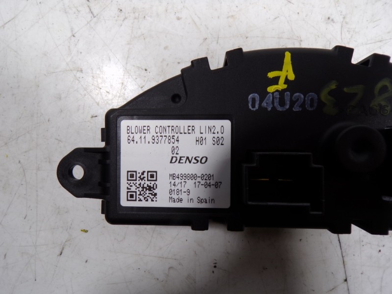 Recambio de resistencia calefaccion para mini countryman (f60) 2.0 16v turbodiesel referencia OEM IAM 64119377854 9377854 MB4998