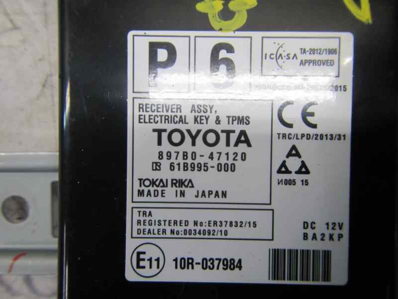 Recambio de modulo electronico para toyota prius+ 1.8 16v (híbrido) referencia OEM IAM 897B047120 897B047120 