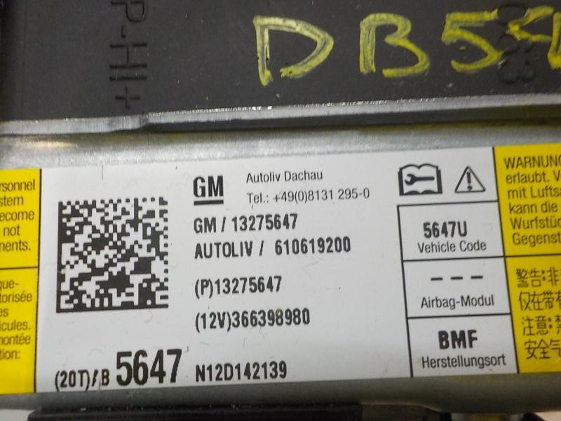 Recambio de airbag delantero izquierdo para opel insignia berlina selective referencia OEM IAM 13275647  
