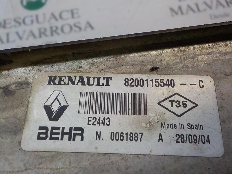 Recambio de intercooler para renault megane ii berlina 5p 1.9 dci diesel referencia OEM IAM   
