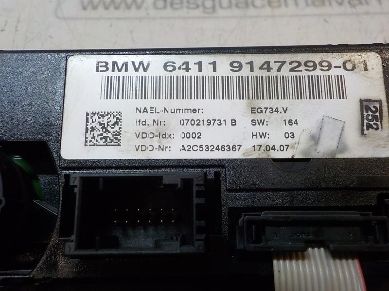 Recambio de mando climatizador para bmw serie 1 berlina (e81/e87) 116d referencia OEM IAM 64119199260 6411914729901 A2C53246367