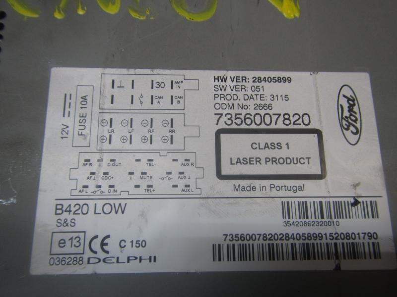 Recambio de sistema audio / radio cd para ford ka (ccu) trend + referencia OEM IAM   