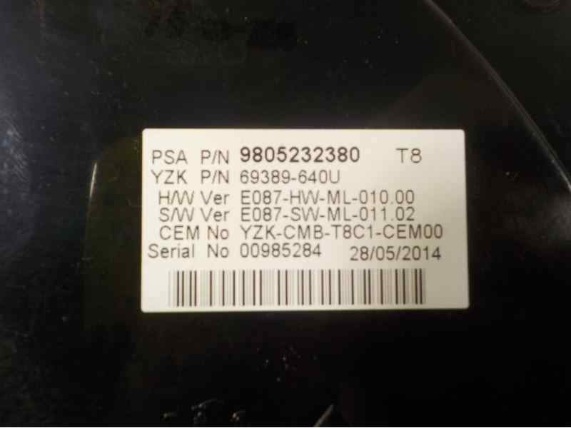 Recambio de cuadro instrumentos para peugeot 3008 1.6 hdi fap referencia OEM IAM   