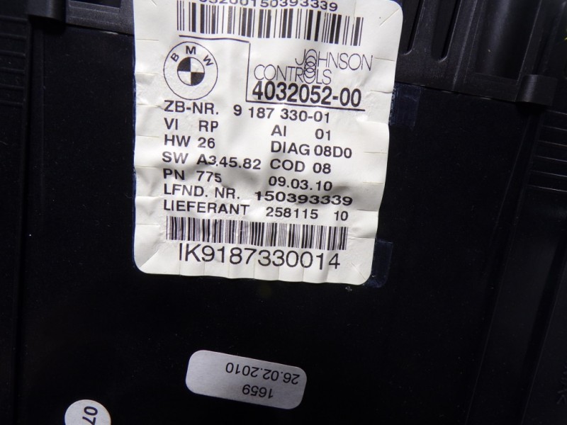 Recambio de cuadro instrumentos para bmw serie 1 berlina (e81/e87) 116d referencia OEM IAM 62109283801 403205200 
