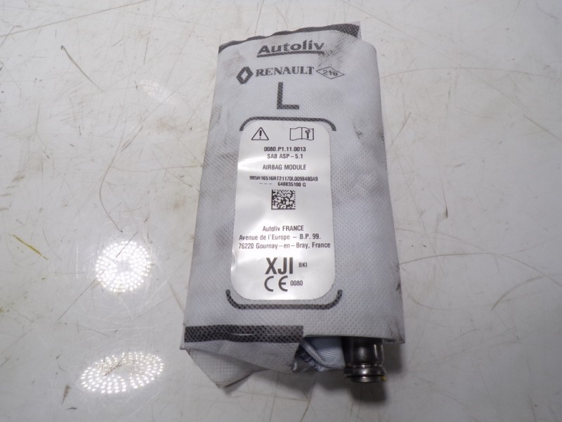 Recambio de airbag lateral delantero izquierdo para dacia sandero 0.9 tce referencia OEM IAM  648835100G 