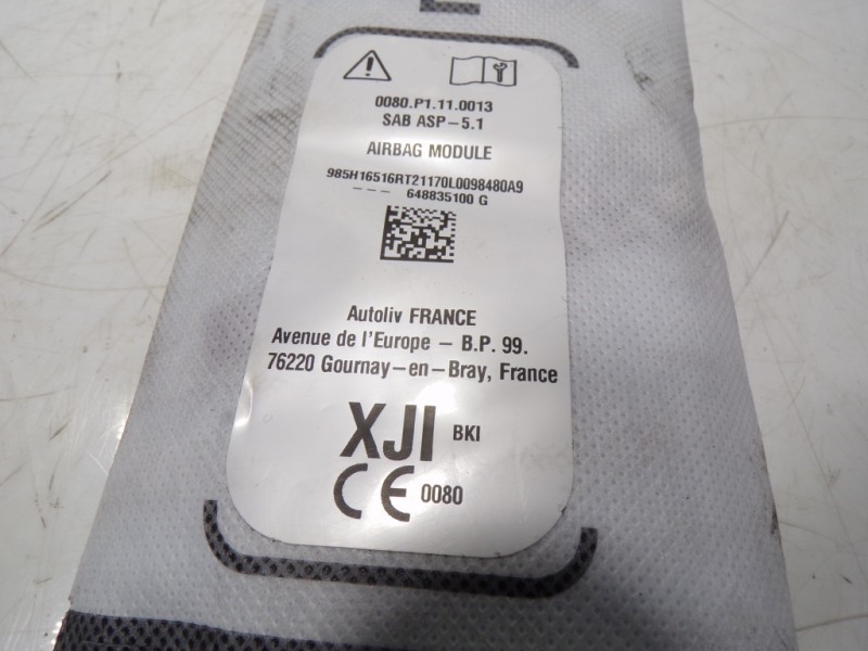 Recambio de airbag lateral delantero izquierdo para dacia sandero 0.9 tce referencia OEM IAM  648835100G 