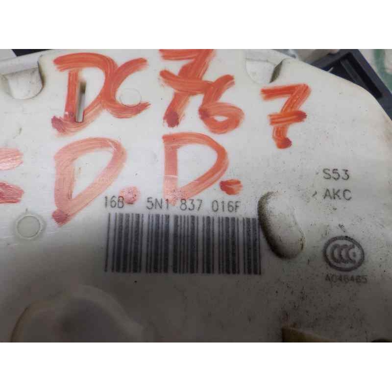 Recambio de cerradura puerta delantera derecha para seat ibiza sc (6j1) 1.2 tdi referencia OEM IAM 5N1837016F 5N1837016E 