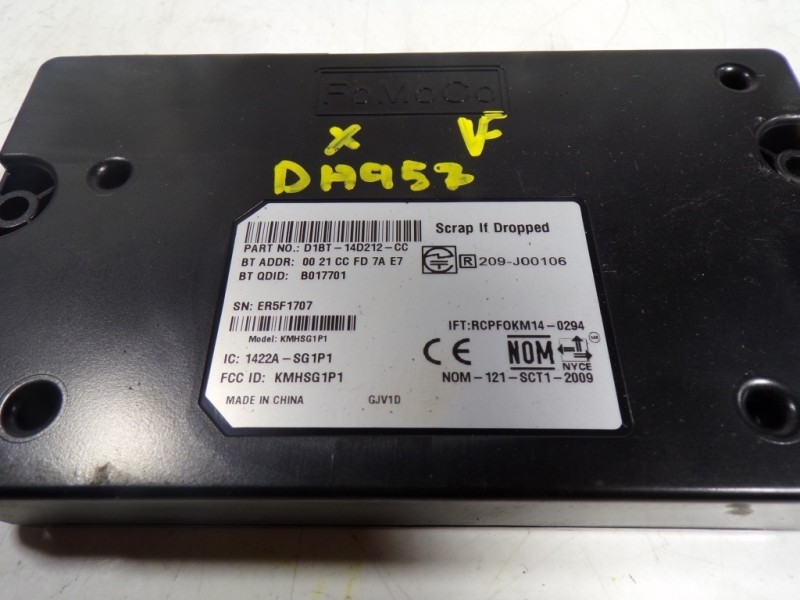 Recambio de modulo electronico para ford c-max 1.0 ecoboost cat referencia OEM IAM 2117587 D1BT14D212CC 