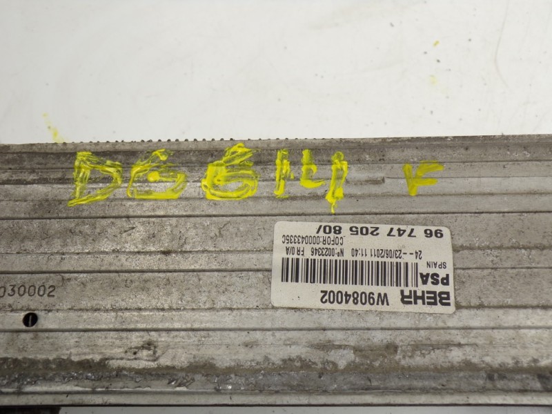 Recambio de intercooler para citroën c4 picasso 2.0 blue-hdi fap referencia OEM IAM 0384P8 9674720580 W9084002